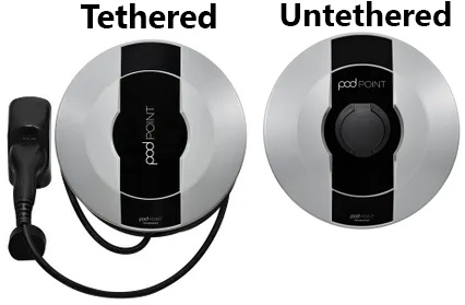 Thethered and untethered home chargers
