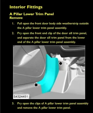 mg3 A pillar lower trim panel.webp